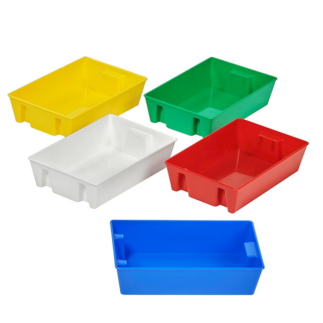 Bac superposable 190x120mm, jaune (PS)